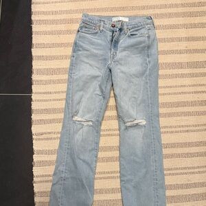 Women's Light Blue Distressed Jeans AYR “Sugar”